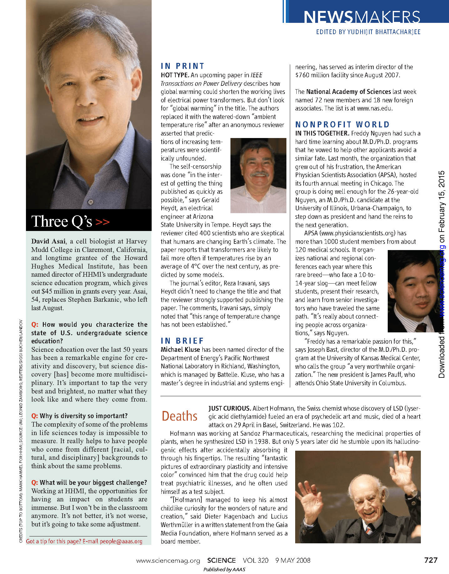 Freddy T. Nguyen, MD, PhD Science Magazine Nonprofit World