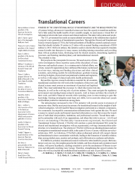 2009 - Translational Careers