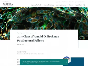 2017 Class of Arnold O. Beckman Postdoctoral Fellows